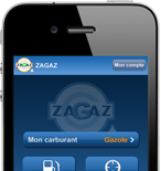 Téléchargez l'application Zagaz pour iphone, android et windows mobile.